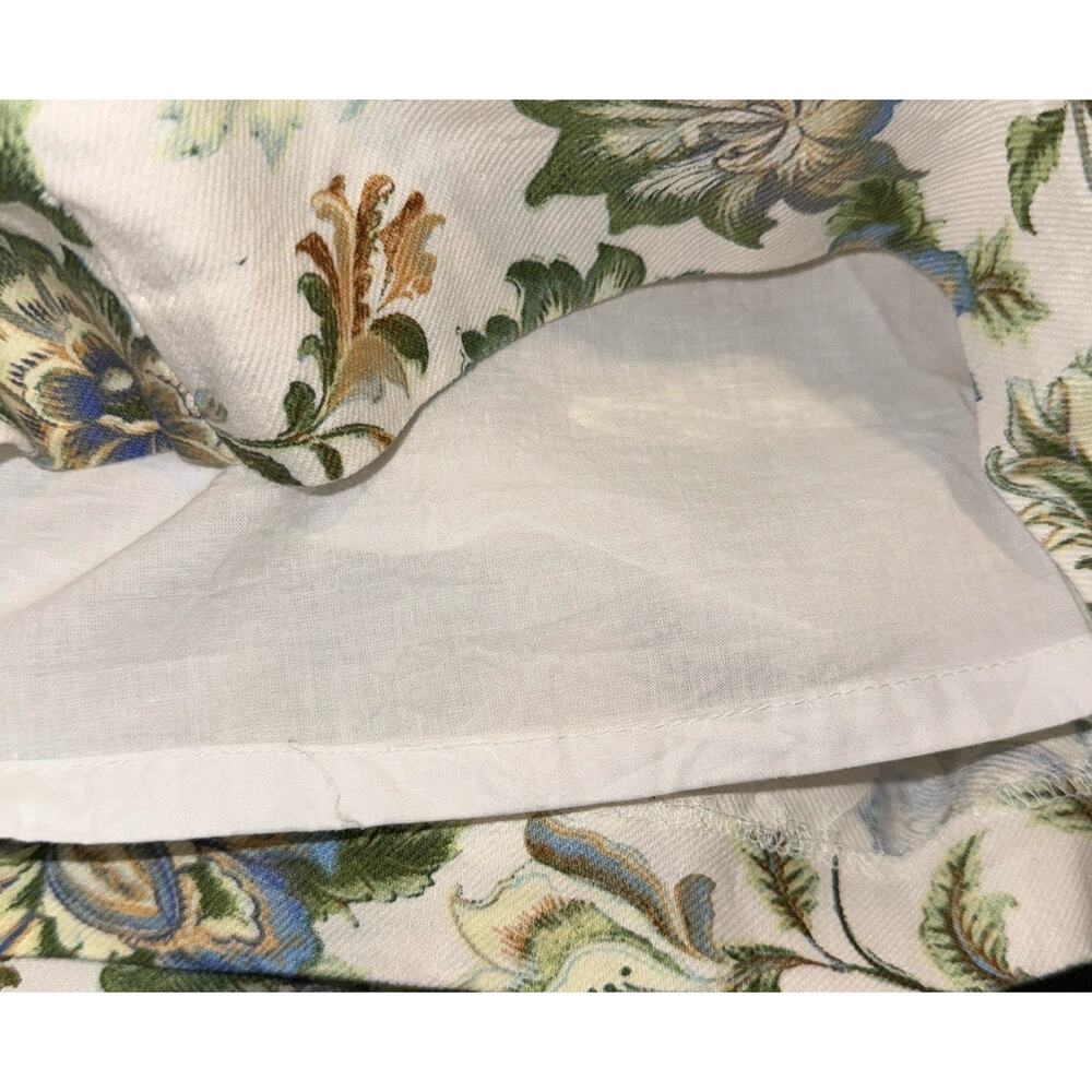 LOFT Women’s Floral High Rise Chino Shorts Size S Pockets Zip Closure size 8 - Picture 6 of 9